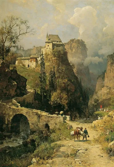 Schlucht Und Einsiedelei San Romedio Bei Val Di Non