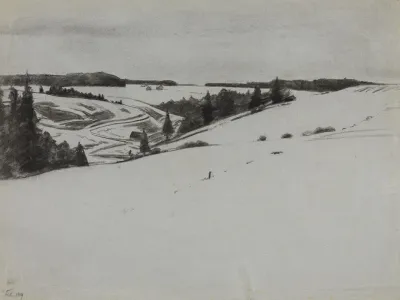 Schneelandschaft Bei Konigsfeld