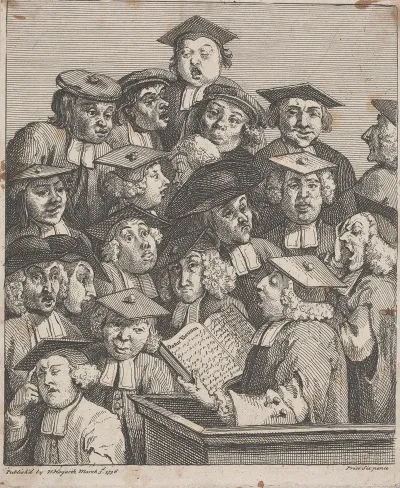 Scholars At A Lecture A Chorus Of Singers