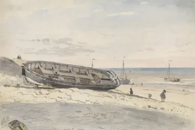 Schuiten Op Het Strand
