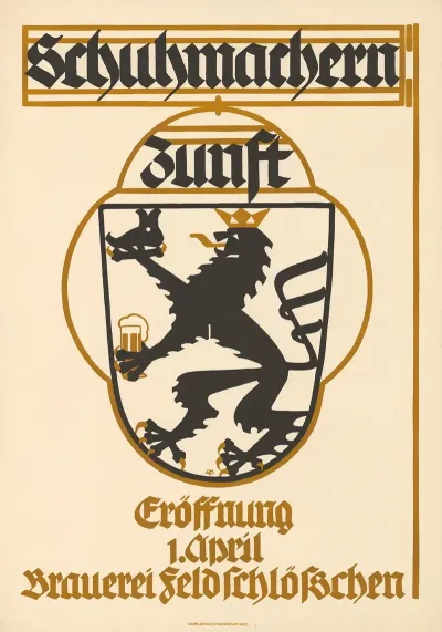 Schumachernzunft Eroffnung Brauerei Feldschlosschen