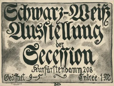 Schwarz Weis Ausstellung Der Secession