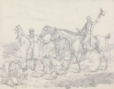 Scraps No 26 Hunting The Kill Fox About To Be Thrown To The Hounds