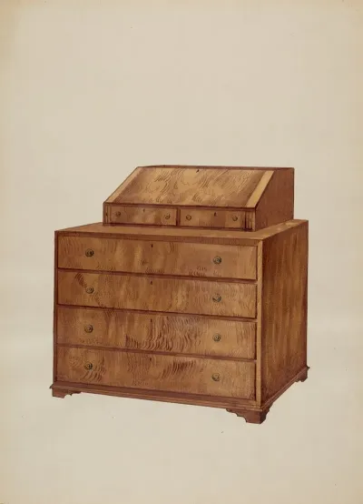 Scrutoir Or Butlers Desk 2
