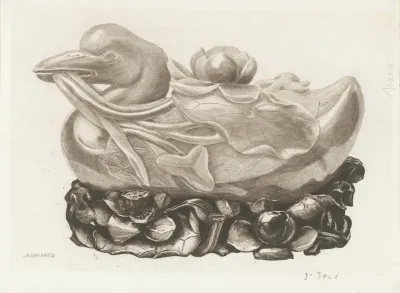 Sculpture Of A Duck Made Of Jade