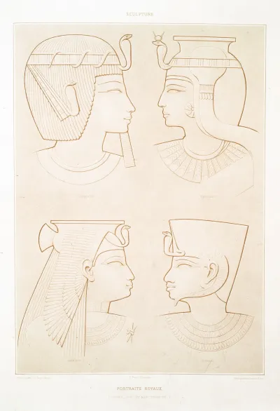 Sculpture Portraits Royaux Thebes Xviiie Xixe Xxve Dynasties