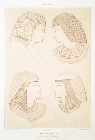 Sculpture Types Portraits Necropole De Thebes Xviiie Dynastie