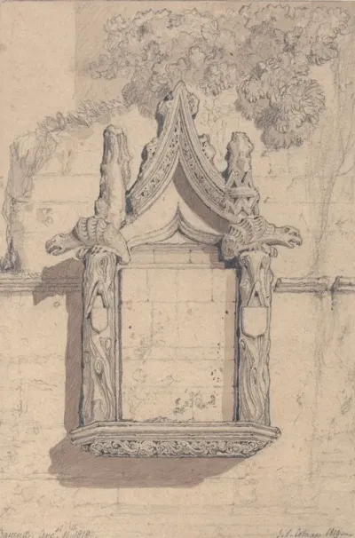 Sculpture Upon A House On The North Side Of The Cathedral At Bayeux