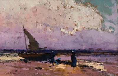 Sea And A Sail Boat