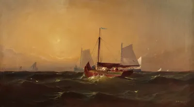 Sea Scene With Boats
