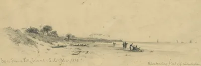 Sea Shore Folly Island S C May 1863