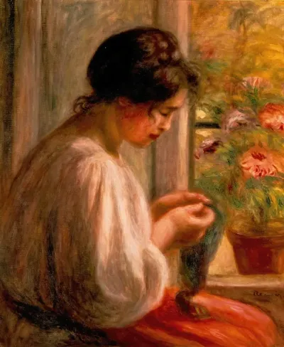 Seamstress At Window