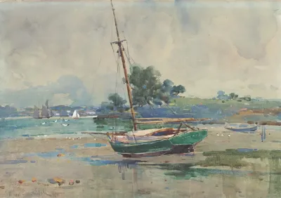 Seascape With Boat