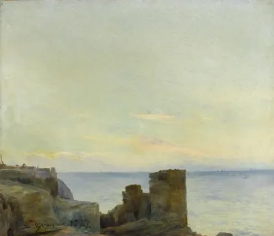 Seascape With Ruins