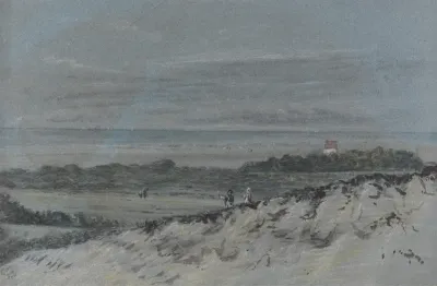 Seashore With Sand Dunes