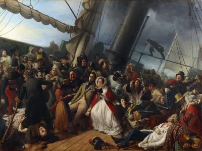 Seasickness At The Ball On Board An English Corvette