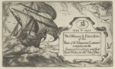 Seasons Greetings From The Officers And Directors Of The Bank Of Manhattan Company