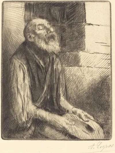 Seated Beggar Mendiant Assis