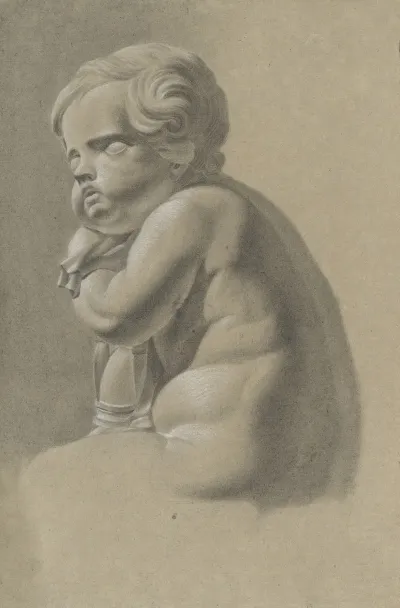 Seated Child With Hourglass