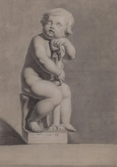 Seated Child With Small Column