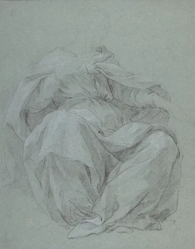 Seated Draped Figure