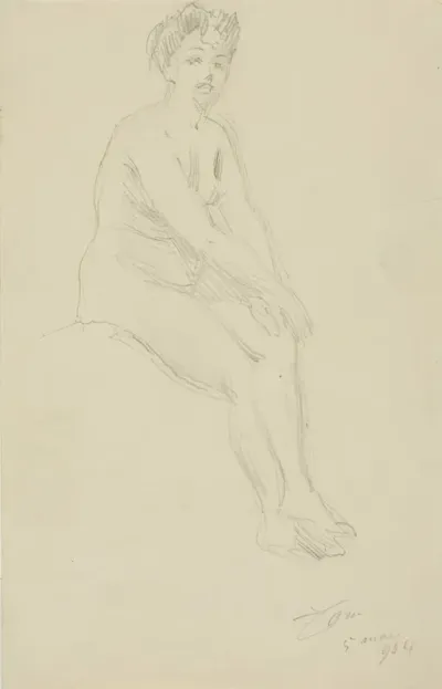 Seated Female Nude 16