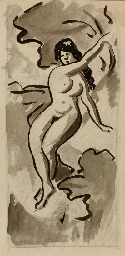Seated Female Nude 24