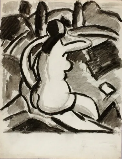 Seated Female Nude 25