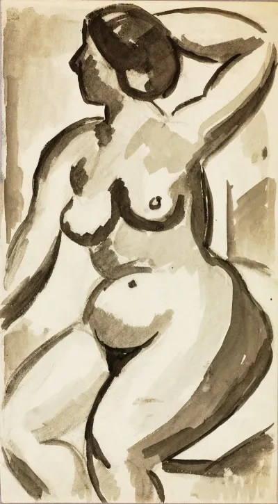Seated Female Nude 26
