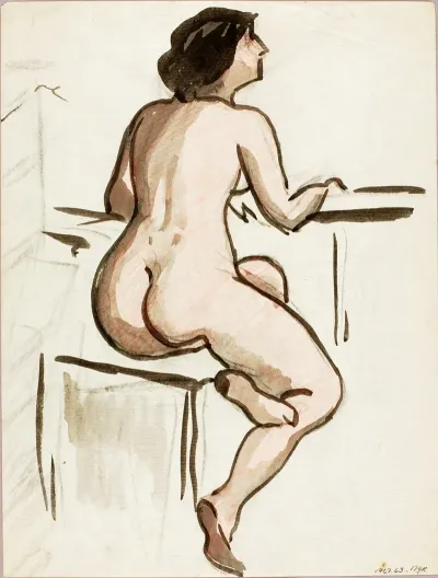 Seated Female Nude 29