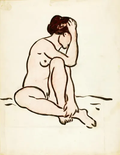 Seated Female Nude 32