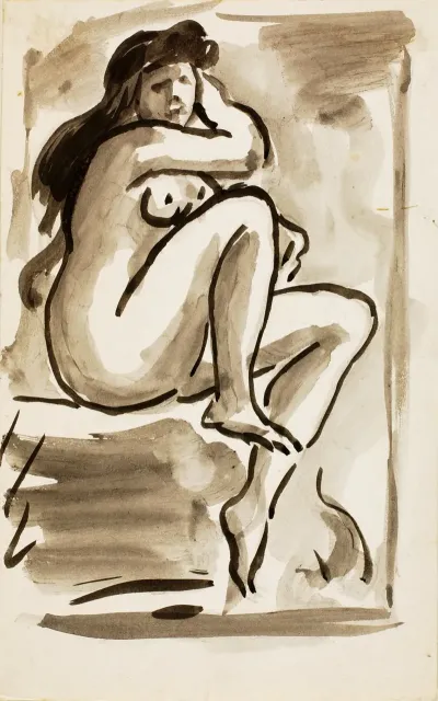 Seated Female Nude 33