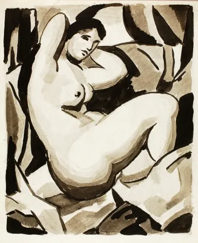 Seated Female Nude 34