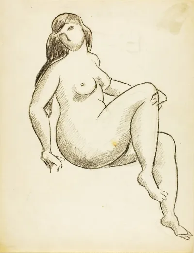 Seated Female Nude 35