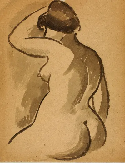 Seated Female Nude 36