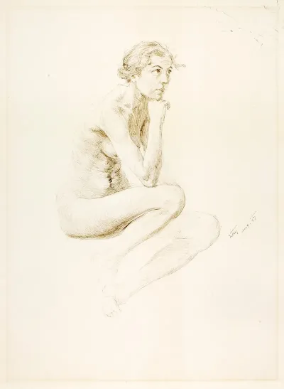 Seated Female Nude 39