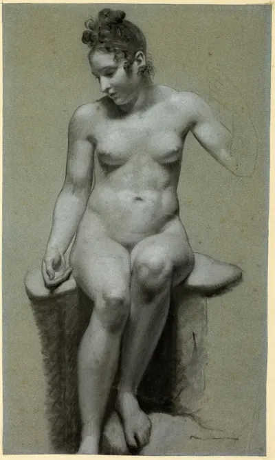 Seated Female Nude 3