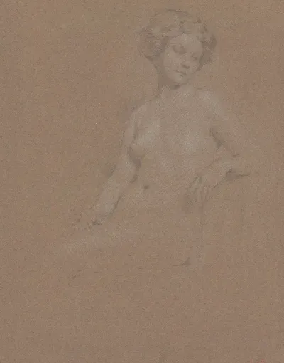 Seated Female Nude 8