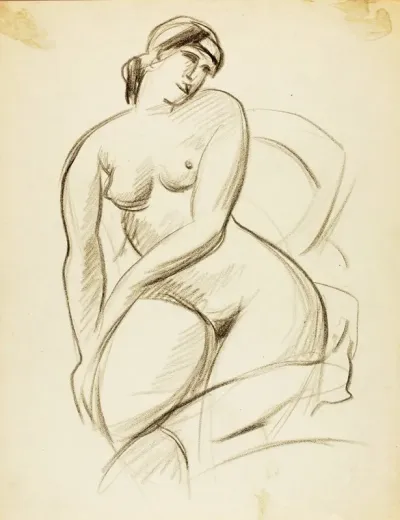 Seated Female Nude Iii