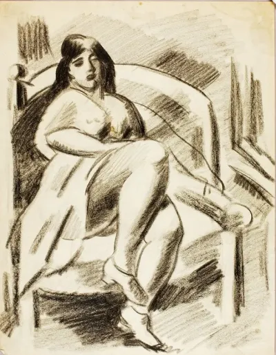 Seated Female Nude Iv