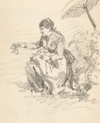 Seated Figure Of A Woman