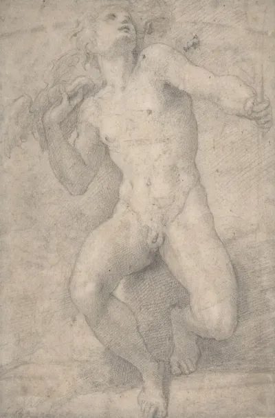 Seated Figure Of Mercury
