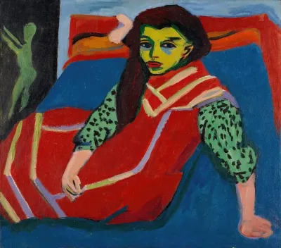 Seated Girl Franzi Fehrmann