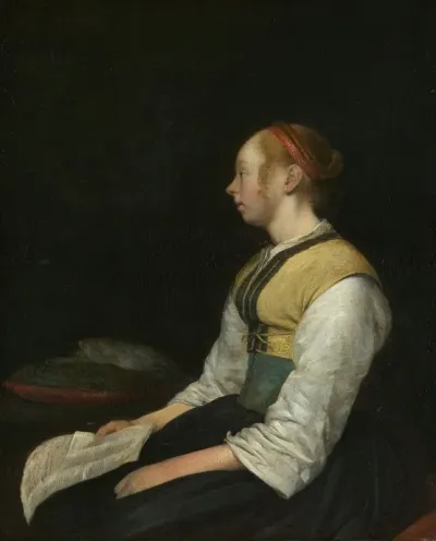 Seated Girl In Peasant Costume 2