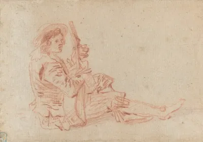 Seated Guitarist Recto