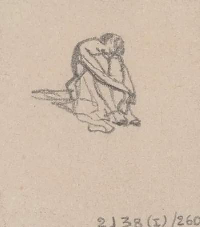 Seated Huddled Figure