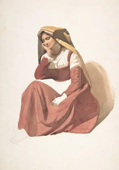 Seated Italian Peasant Woman