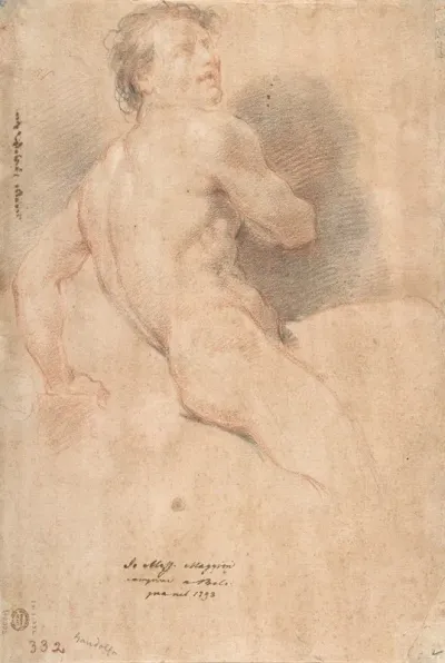 Seated Male Nude 10