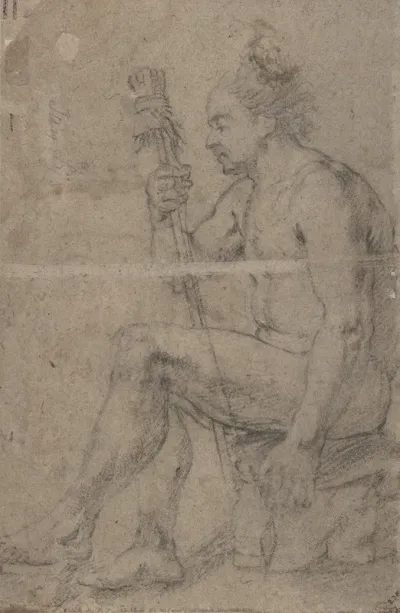 Seated Male Nude 11