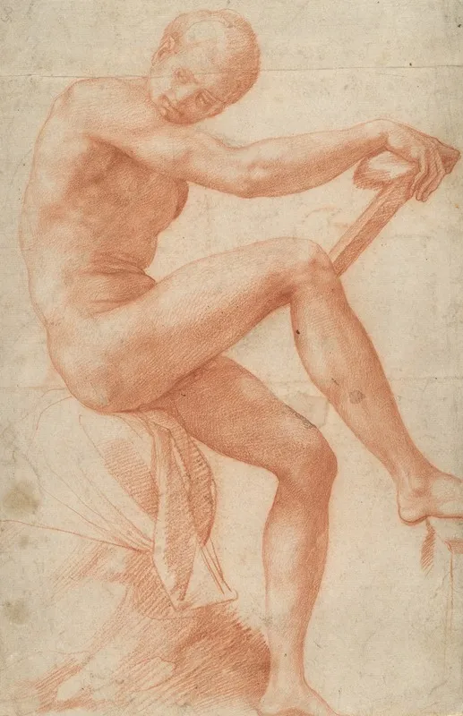 Seated Male Nude 15